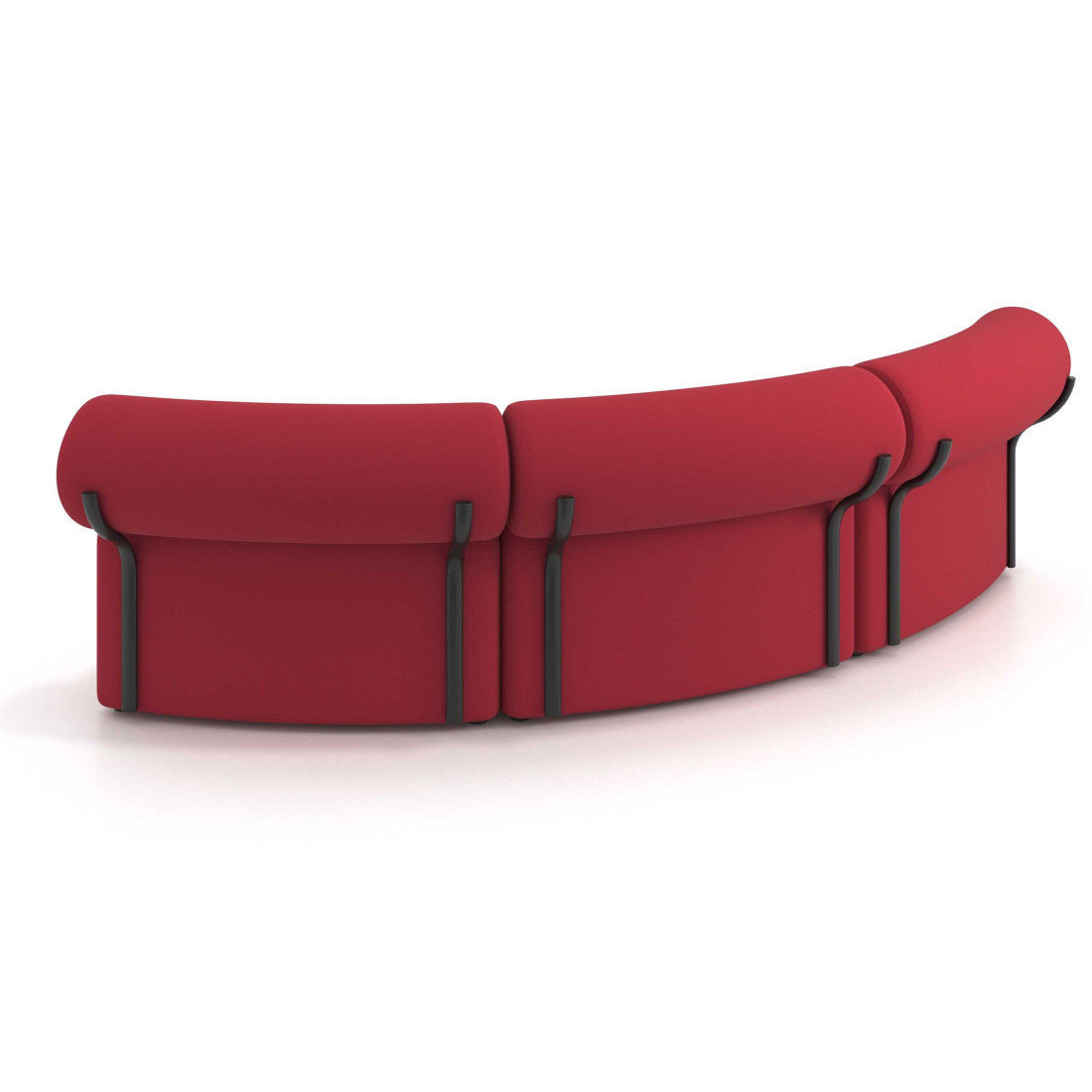 sofa para oficina rojo 4