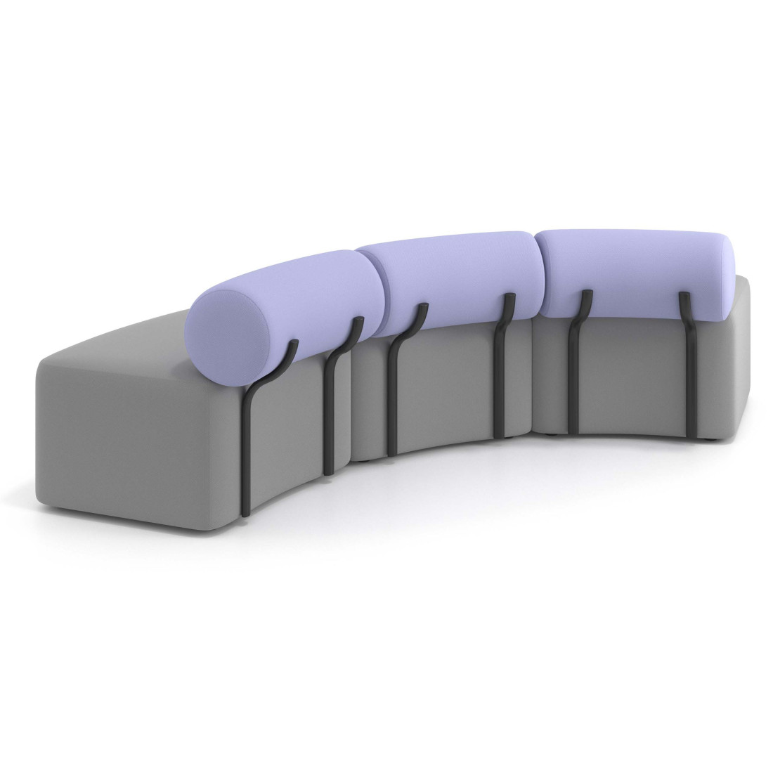 sofa para oficina gris lavanda 4