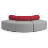 sofa para oficina gris rojo 3