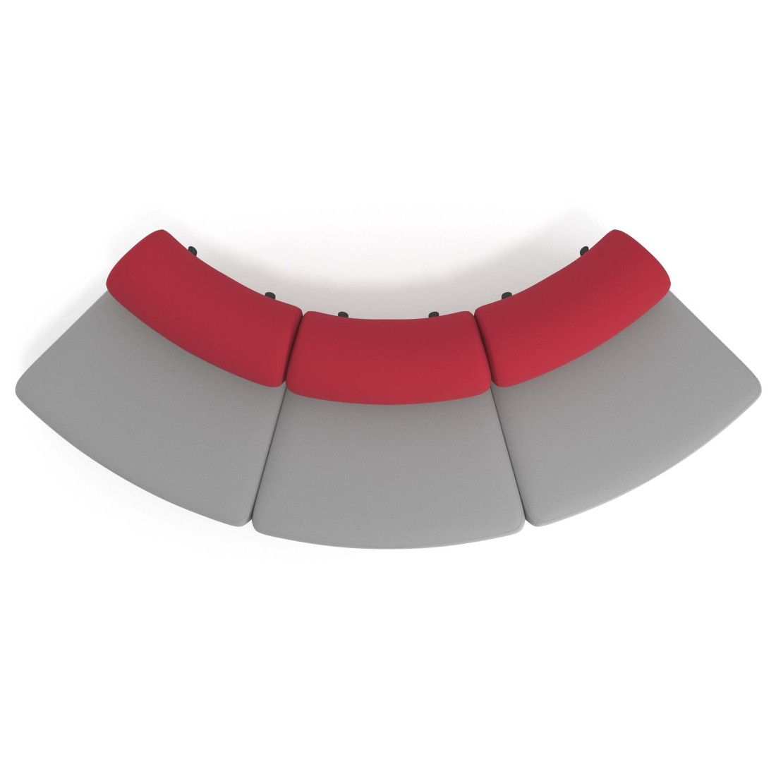 sofa para oficina gris rojo 5