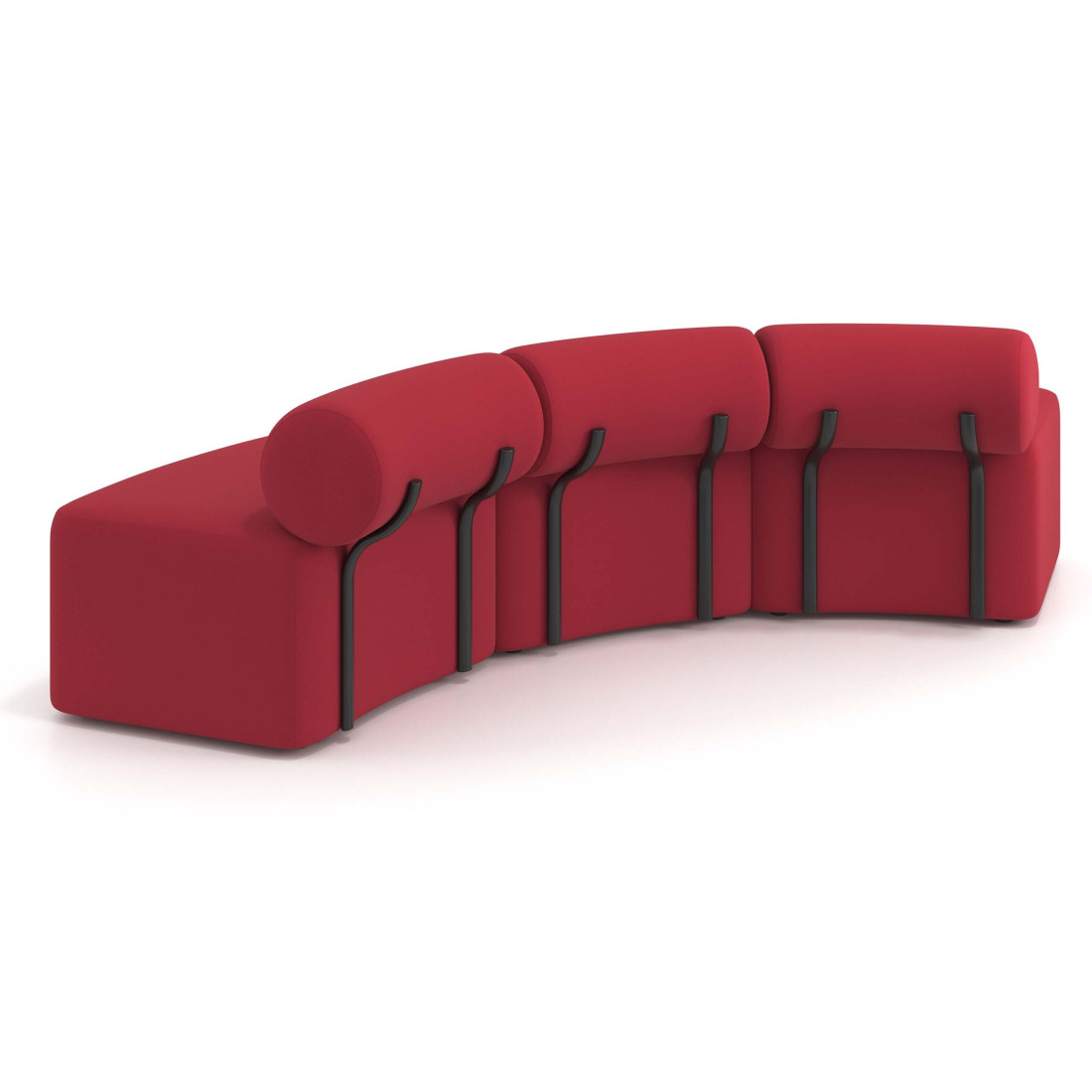 sofa para oficina rojo 4
