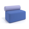 Sofa de oficina Oasis módulo recto 100cm - Azul/Lavanda