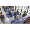 sofa para oficina azul lavanda 2