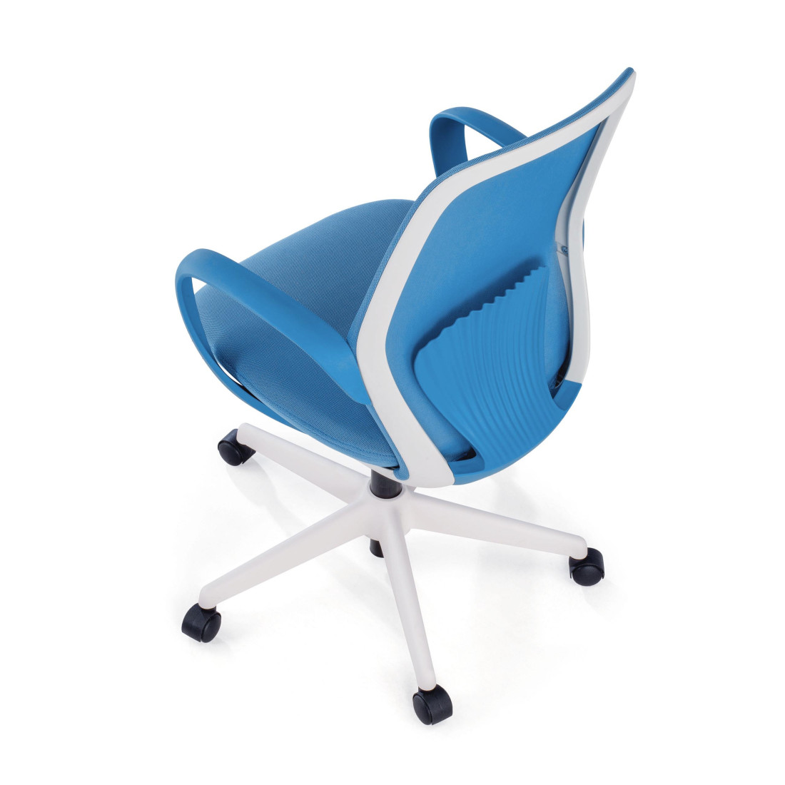 silla giratoria azul shell malla 7