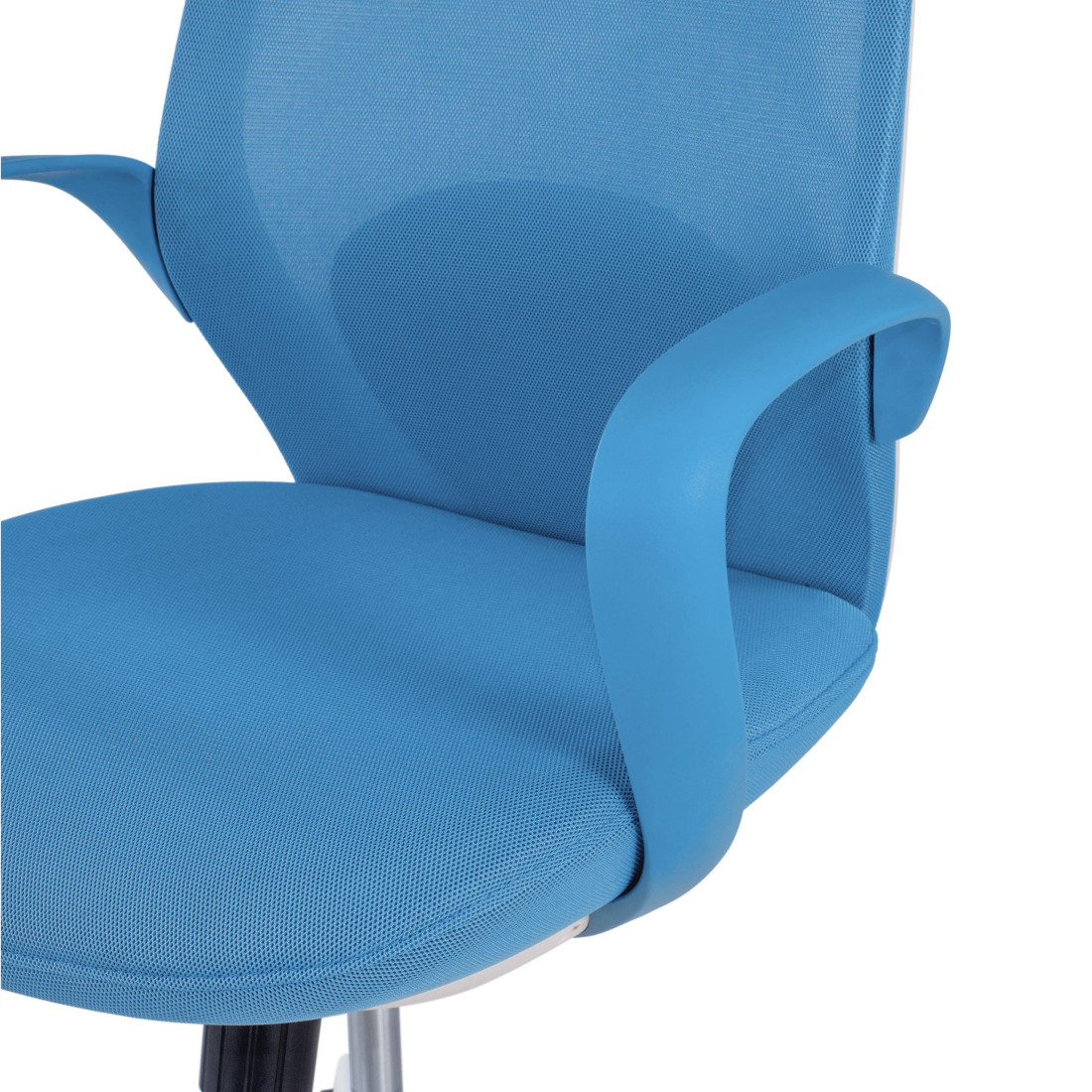 silla giratoria azul shell malla 5
