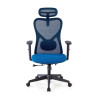 silla ergonomica azul prime estructura negra malla 3