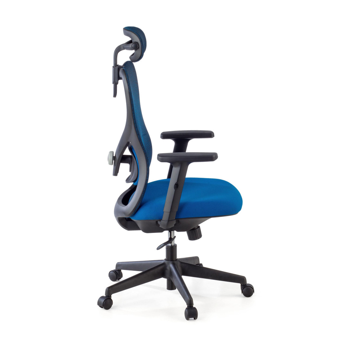 silla ergonomica azul prime estructura negra malla 9
