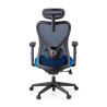 silla ergonomica azul prime estructura negra malla 7