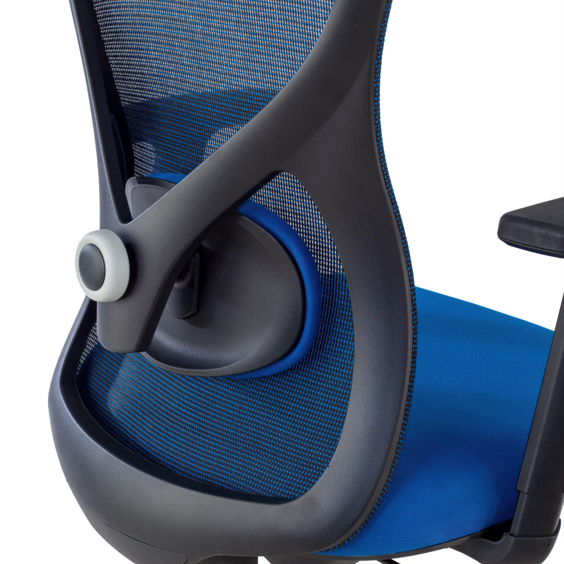 silla ergonomica azul prime estructura negra malla 6
