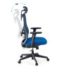 silla ergonomica azul prime estructura negra malla 4
