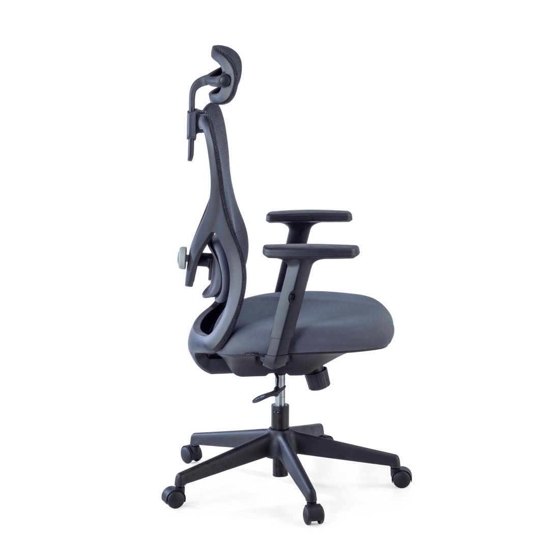 silla ergonomica gris prime estructura negra malla 8