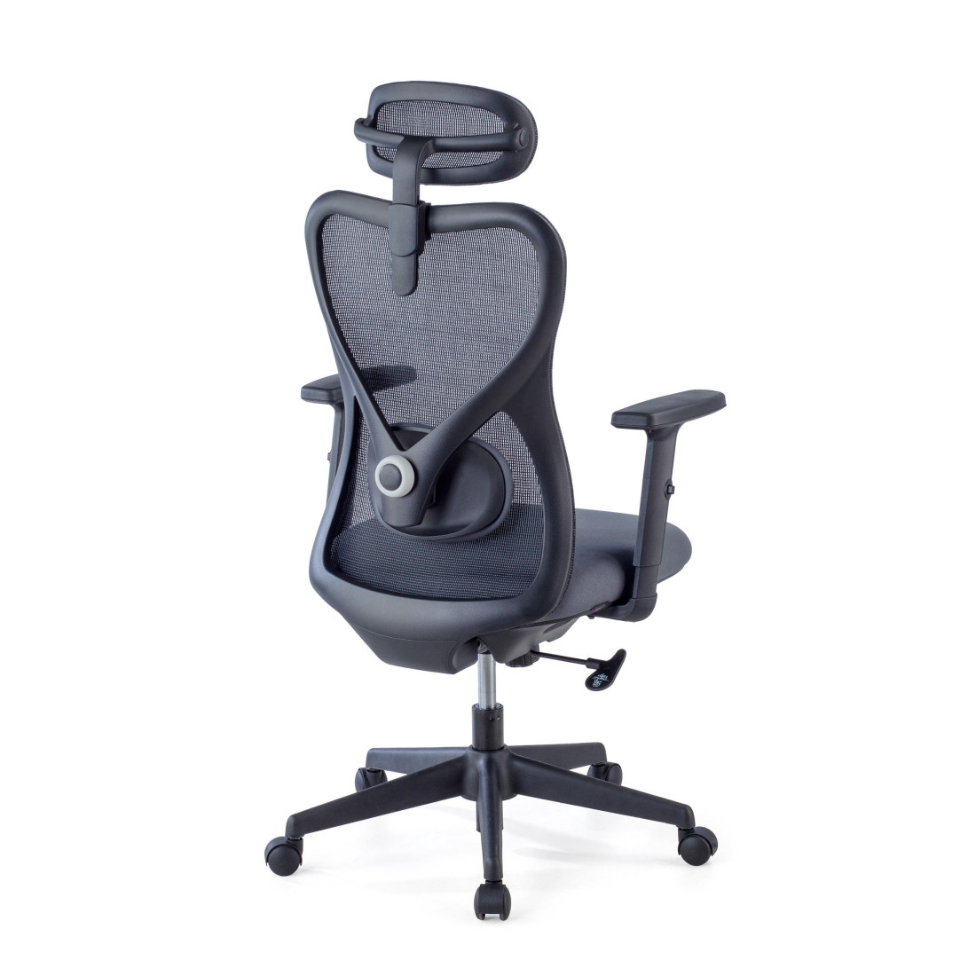 silla ergonomica gris prime estructura negra malla 7