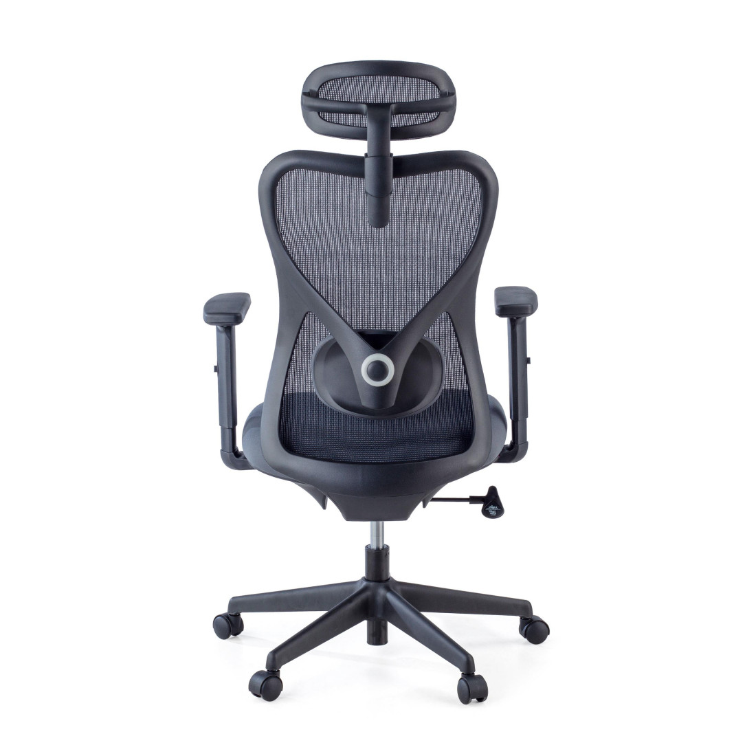 silla ergonomica gris prime estructura negra malla 6