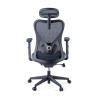 silla ergonomica gris prime estructura negra malla 6