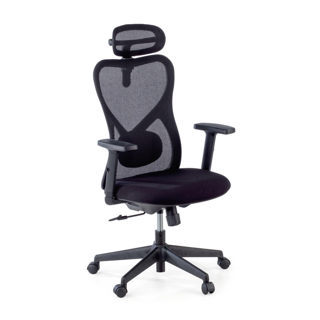 silla ergonomica negro prime estructura negra malla 1
