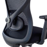 silla ergonomica negro prime estructura negra malla 6