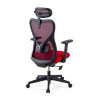 silla ergonomica rojo prime estructura negra malla 8