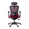 silla ergonomica rojo prime estructura negra malla 7