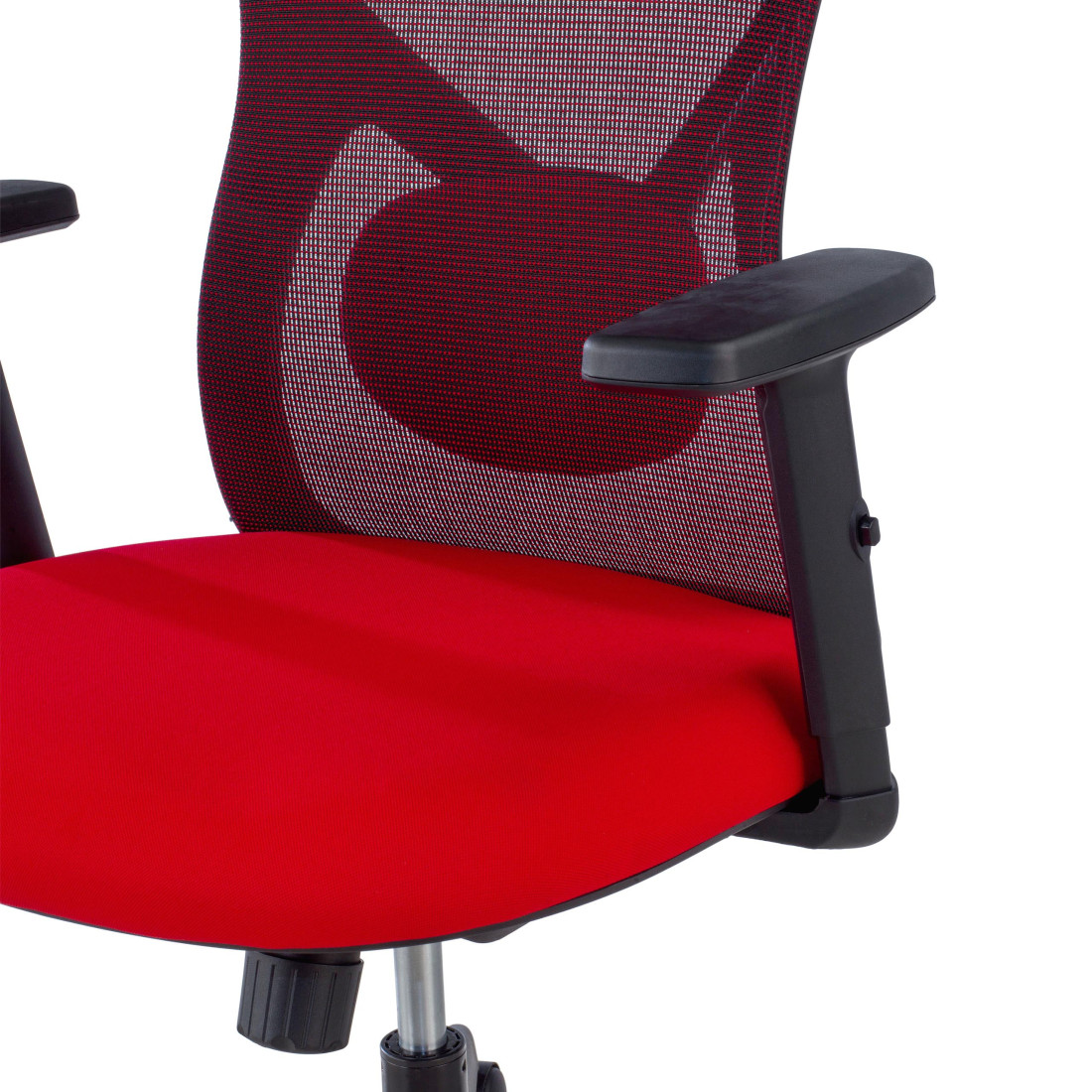 silla ergonomica rojo prime estructura negra malla 10