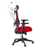 silla ergonomica rojo prime estructura negra malla 4