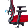 silla ergonomica rojo prime estructura negra malla 5