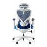 silla ergonomica azul prime estructura blanca malla 6