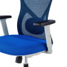 silla ergonomica azul prime estructura blanca malla 7