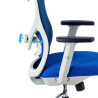 silla ergonomica azul prime estructura blanca malla 5