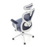 silla ergonomica gris prime estructura blanca malla 8