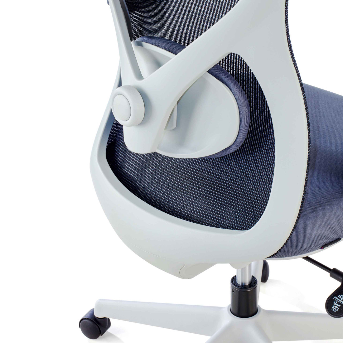 silla ergonomica gris prime estructura blanca malla 11