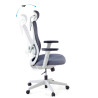 silla ergonomica gris prime estructura blanca malla 4