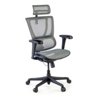 Silla de oficina Ergonomica IOO, soporte lumbar - Gris