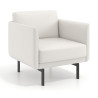 Sofa de oficina Malmo 1 plaza - BLANCO