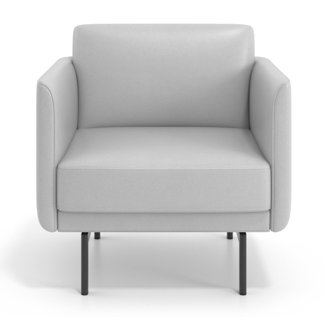 sofa para oficina gris malmo simil piel 1 plaza 3