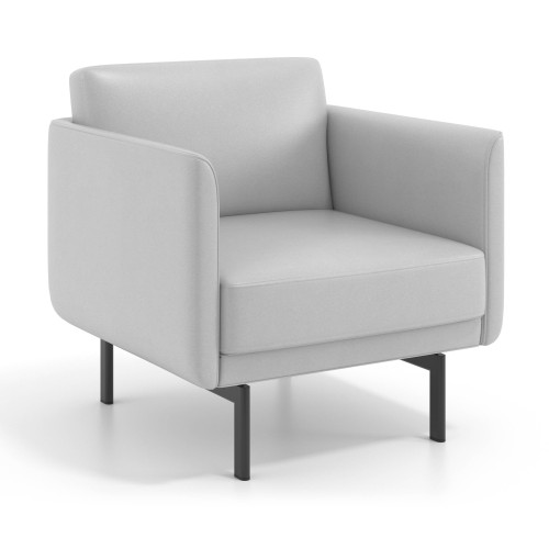 Sofa de oficina Malmo 1 plaza - Gris