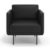 sofa para oficina negro malmo simil piel 1 plaza 3