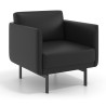 Sofa de oficina Malmo 1 plaza - NEGRO