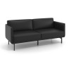 Sofa de oficina Malmo 3 plazas - NEGRO