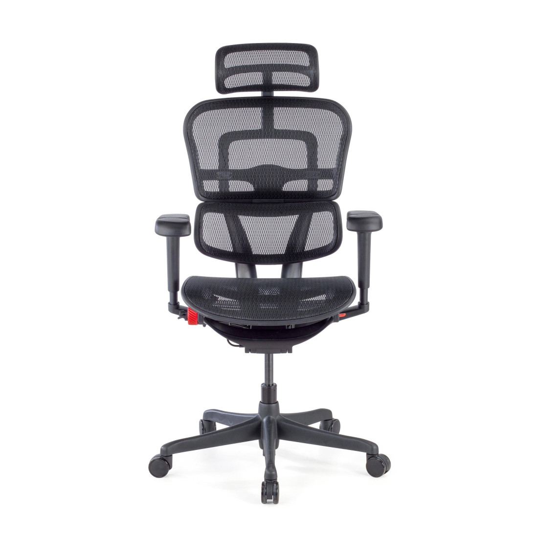 silla ergonomica negro ergohuman black carbon gaming red 3