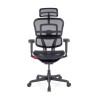 silla ergonomica negro ergohuman black carbon gaming red 3