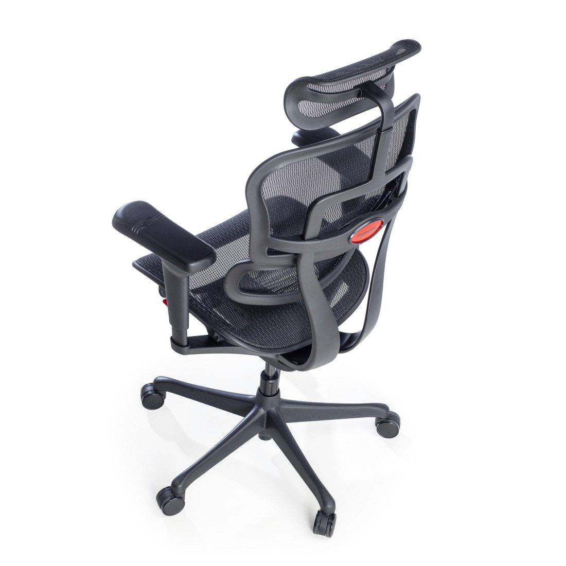 silla ergonomica negro ergohuman black carbon gaming red 6