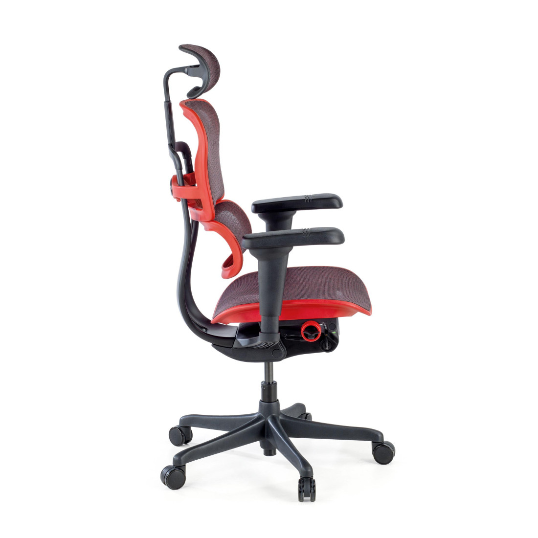 silla ergonomica rojo ergohuman black carbon gaming red 10
