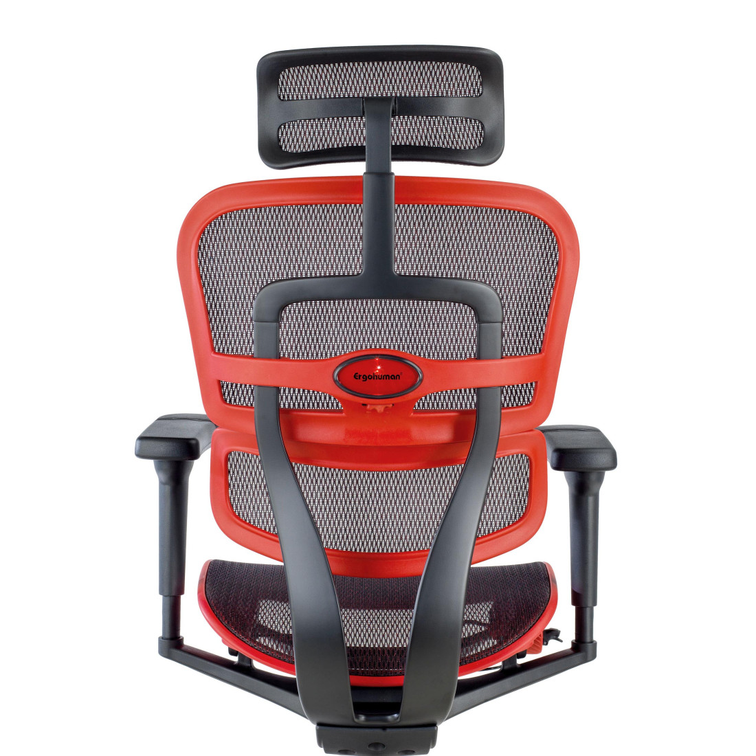 silla ergonomica rojo ergohuman black carbon gaming red 5