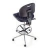 taburete de trabajo y laboratorio negro work 23 plastico 8