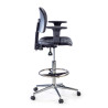 taburete de trabajo y laboratorio negro work 23 plastico 6