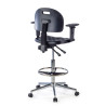 taburete de trabajo y laboratorio negro work 23 plastico 7