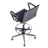 taburete de trabajo y laboratorio negro orbit plastico 8