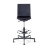 taburete de trabajo y laboratorio negro orbit plastico 8