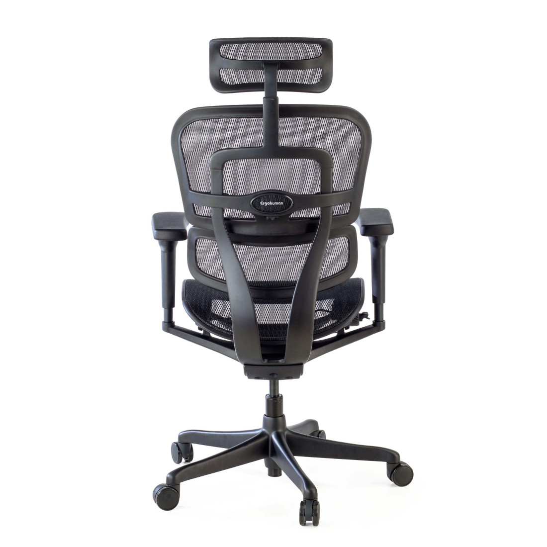silla ergonomica negro ergohuman black carbon red 6