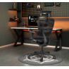 silla ergonomica negro ergohuman black carbon red 2